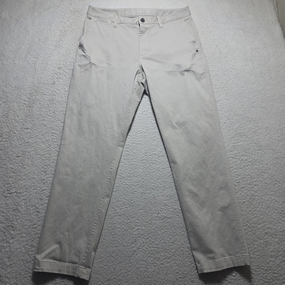 Vuori Meta Pant Khaki Stone Stretch Chino Trousers V4015-S Mens 34x29